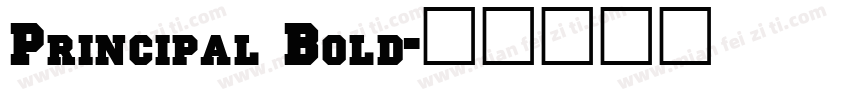 Principal Bold字体转换